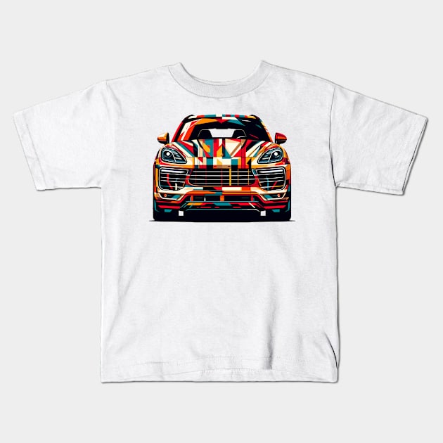 Porsche Cayenne Kids T-Shirt by Vehicles-Art